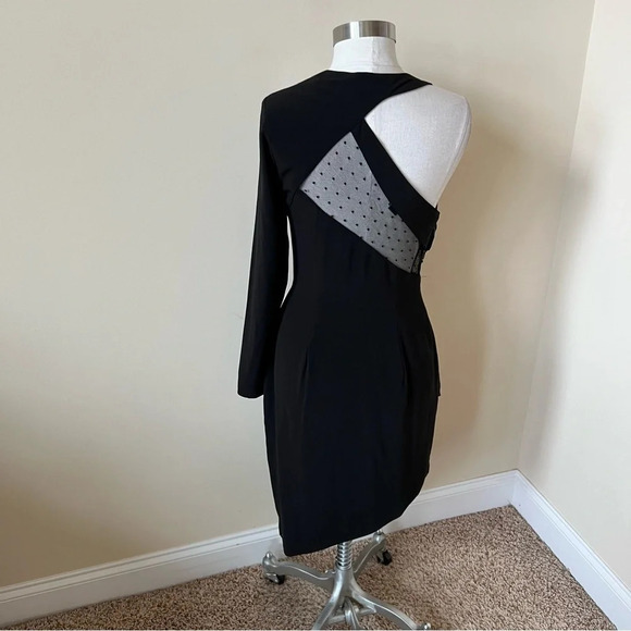 Stylestalker Micah Mini Dress black mesh bodycon 17732 - Picture 7 of 10